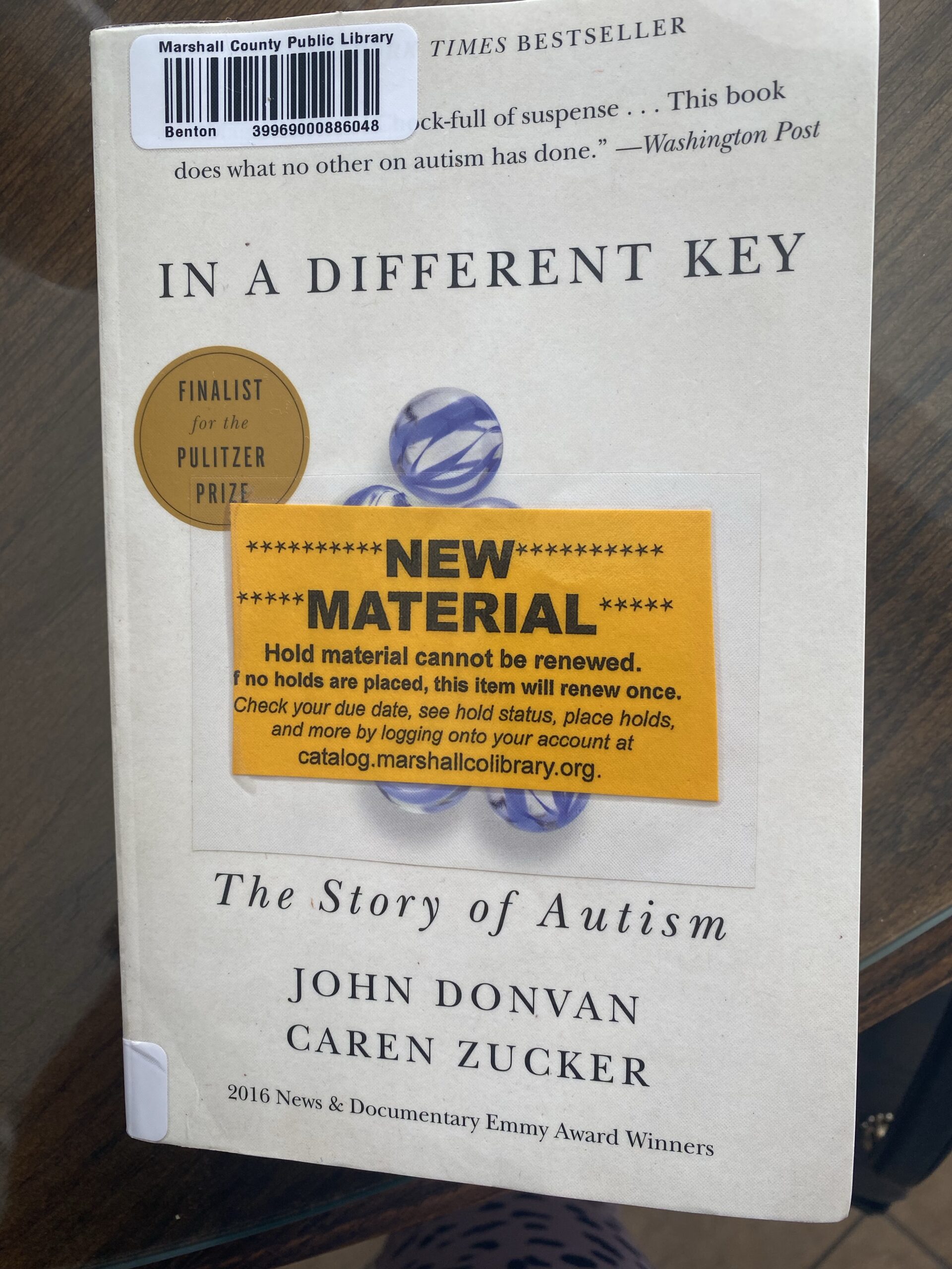 In a Different Key: The Story of Autism by John Donvan and Caren Zucker; A Pulitzer Prize Finalist