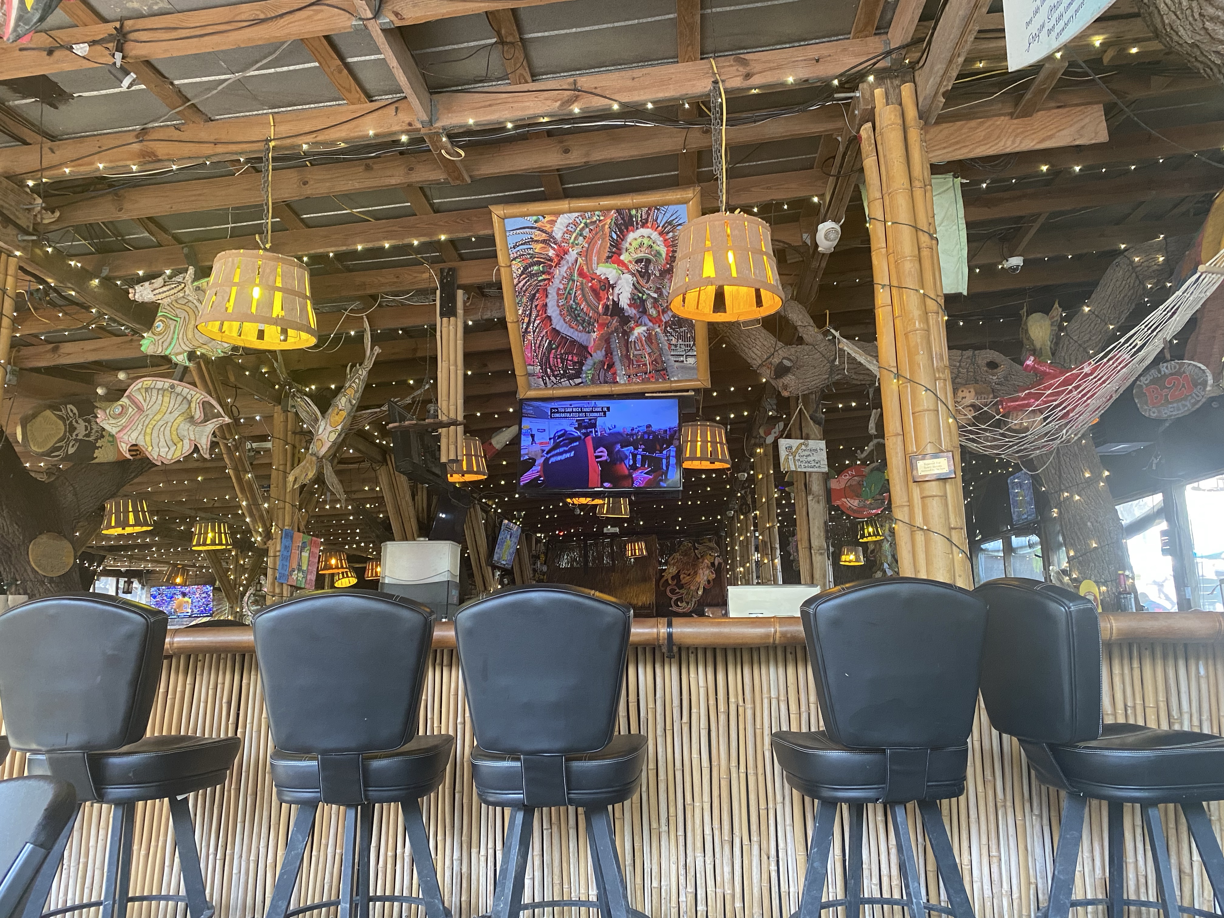 Inside Crab Shack on Tybee Island