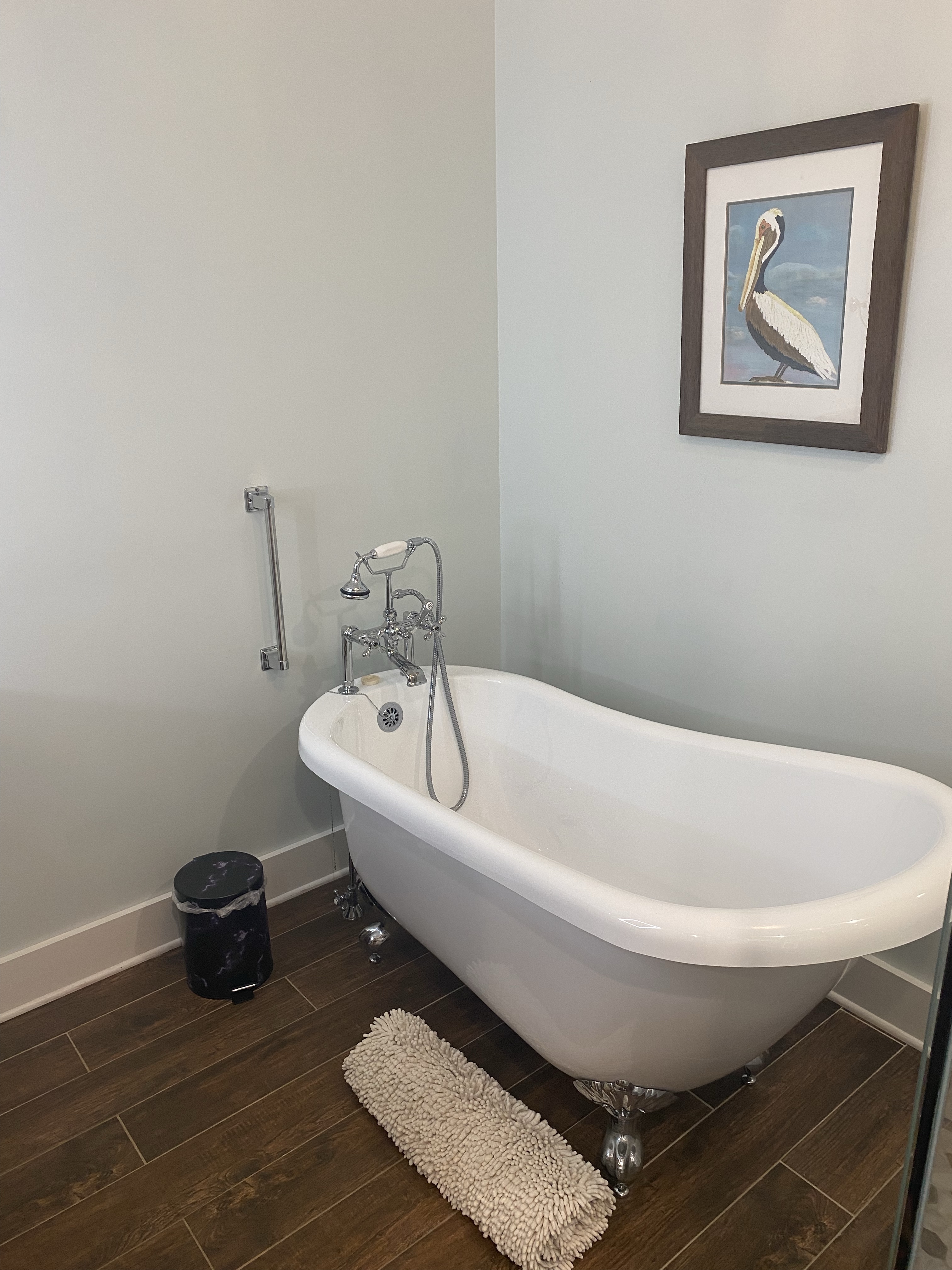 Clawfoot Tub in Tranquility Room Beachview Inn and Spa on Tybee Island