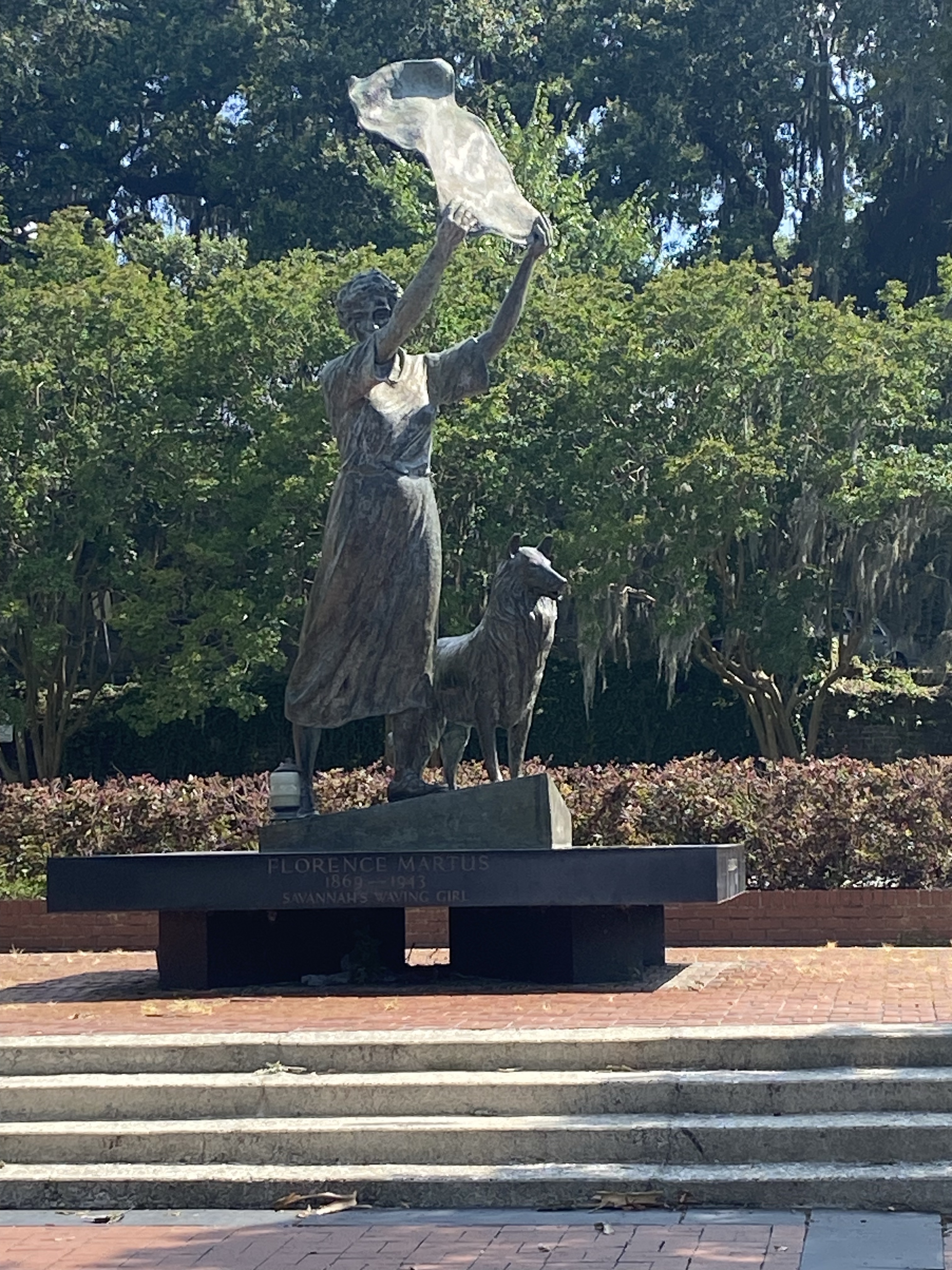 Waving Girl Statue Savannah, Georgia