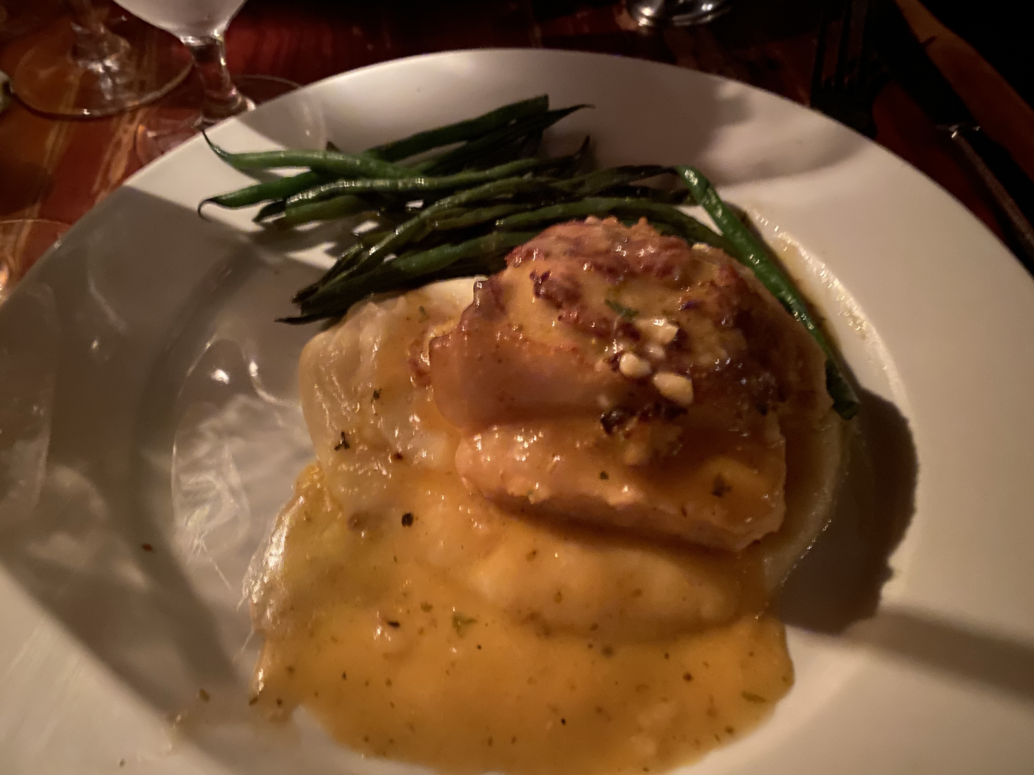 Stuffed Flounder Special at The Olde Pink House Savannah, Georgia