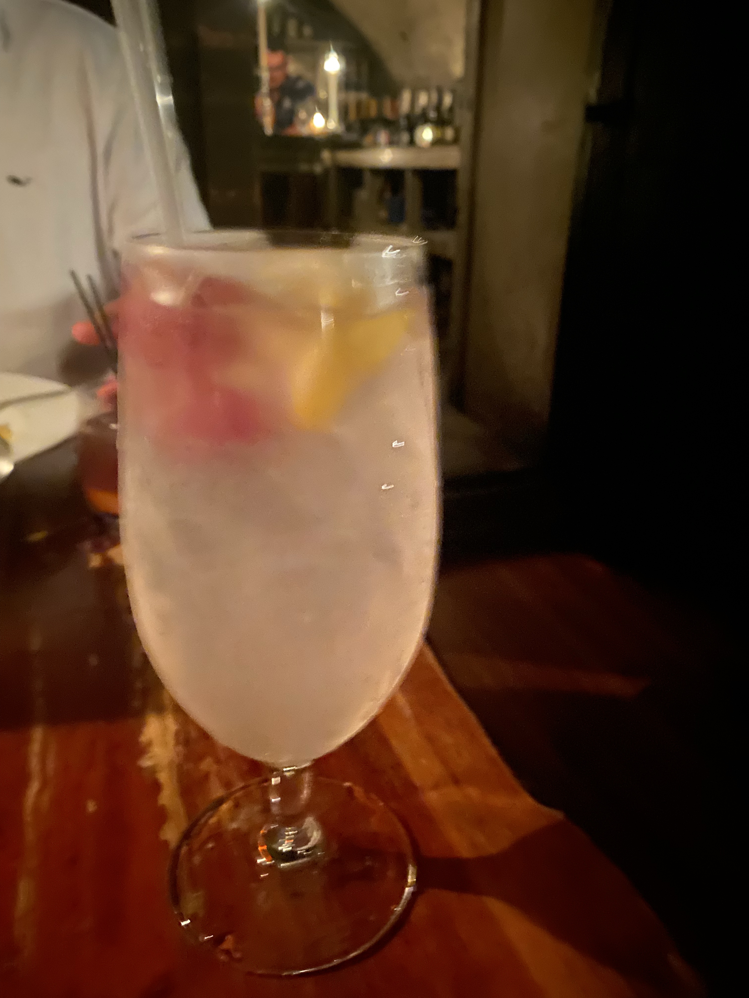 Pink Lady Cocktail at The Olde Pink House Savannah, Georgia